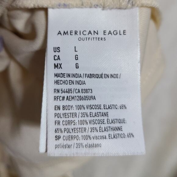 American Eagle Women's Floral Long Sleeve Smocked Romper Size L - Picture 4 of 7